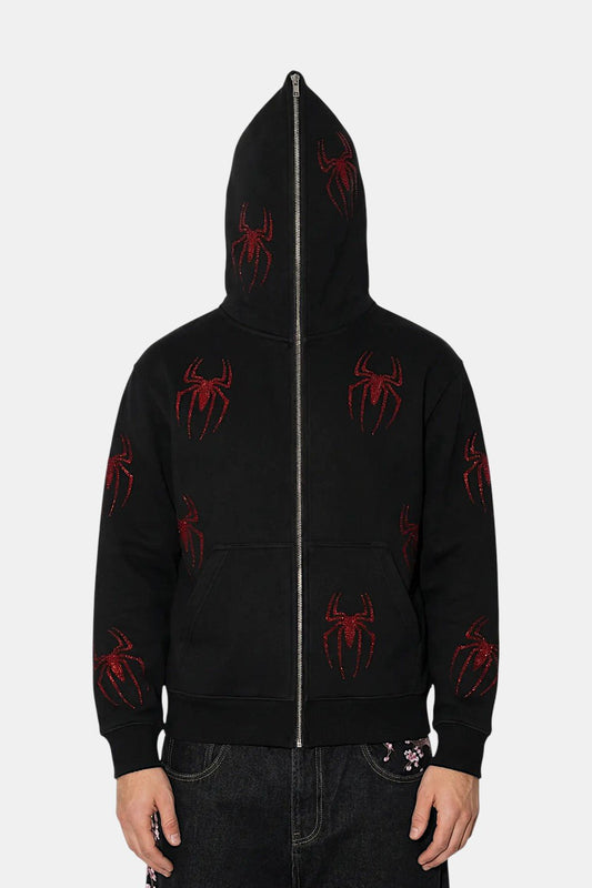 Full zip spiderman hoodie