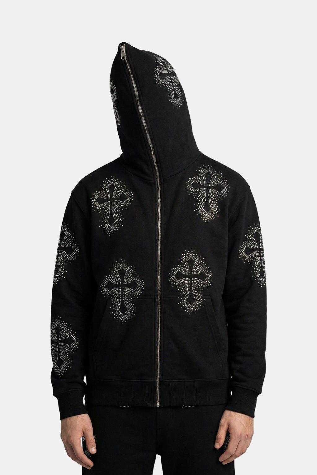Gilet avec des croix strass
