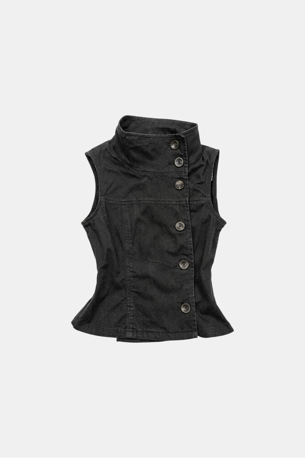 Sleeveless denim vest