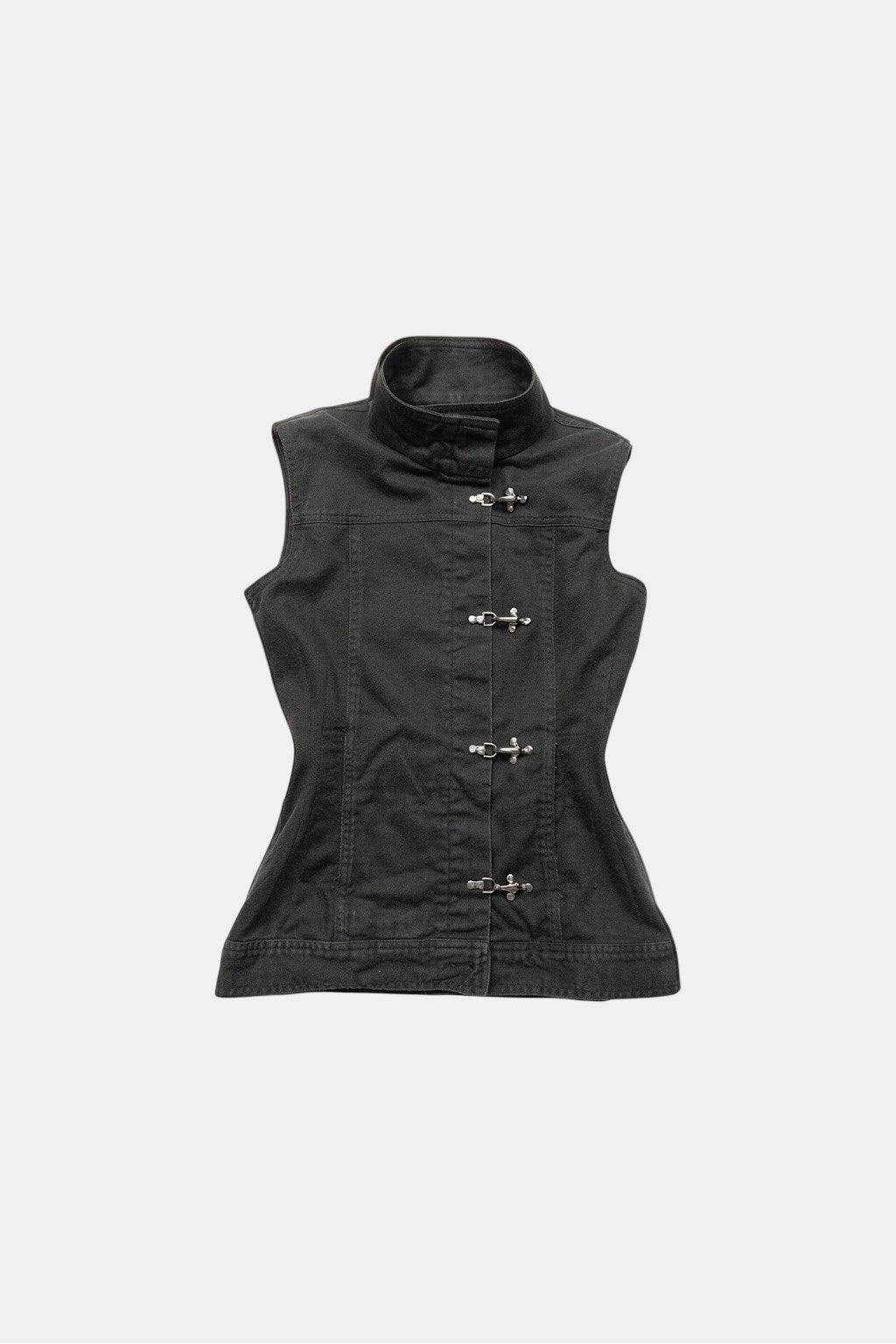 Sleeveless denim vest