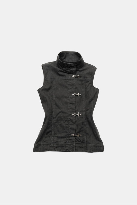Sleeveless denim vest