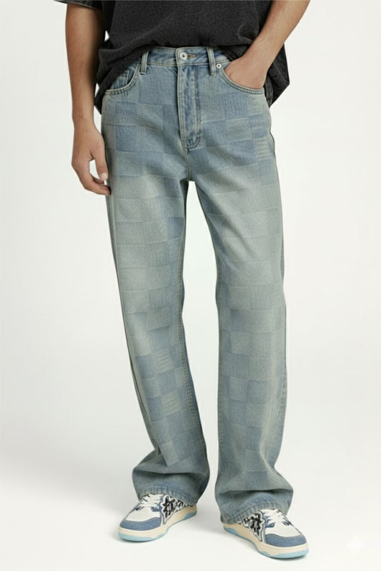 Plaid jeans