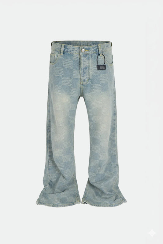 Plaid jeans
