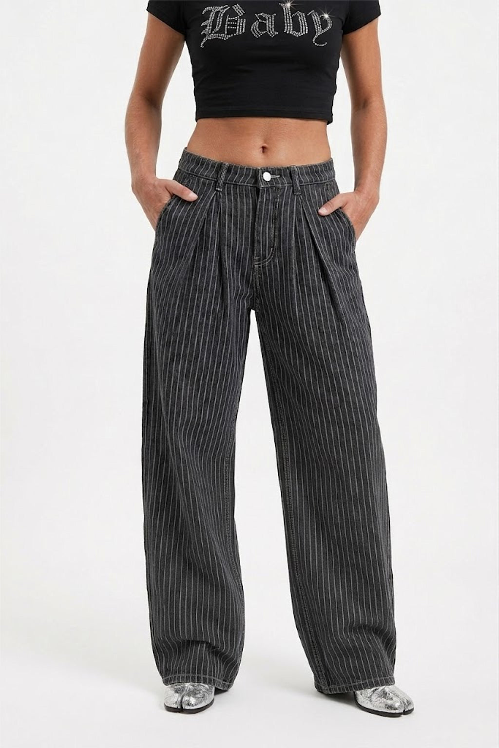Striped jeans