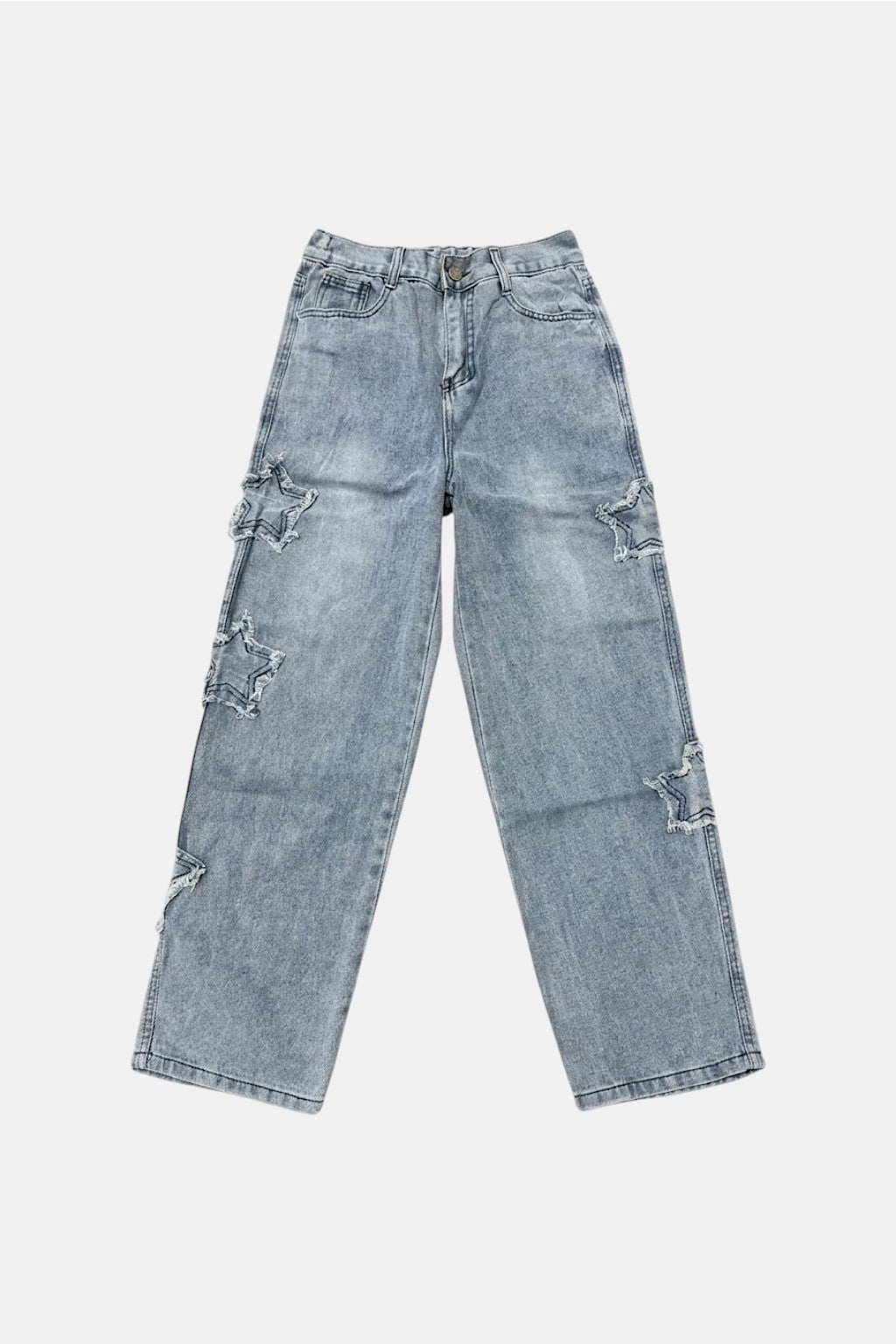 Jeans with star embroidery
