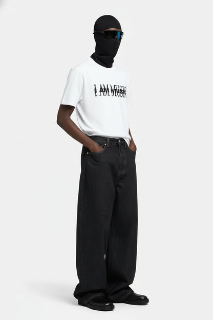 Raw baggy jeans