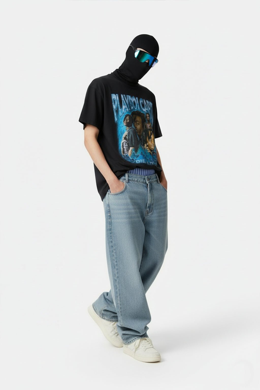 Faded baggy jeans