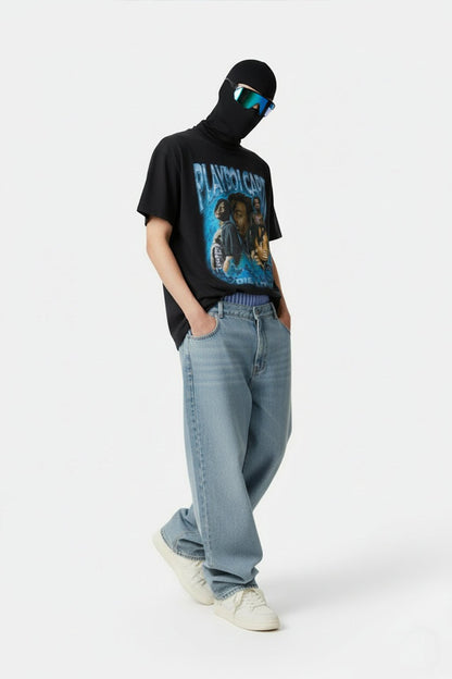 Faded baggy jeans