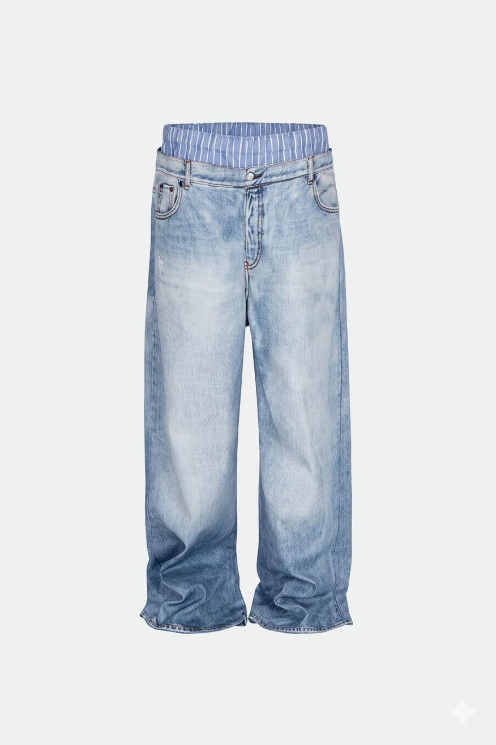 Faded baggy jeans