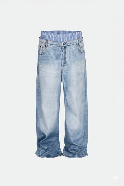 Faded baggy jeans