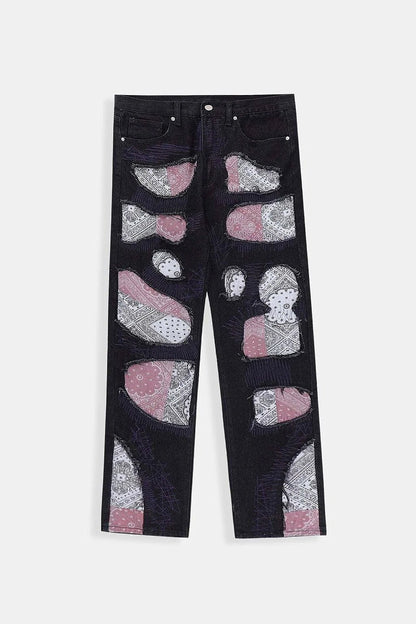 Jean bandana patchwork