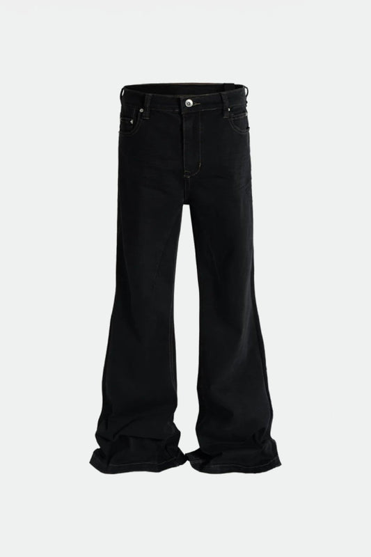 Black barrel jeans