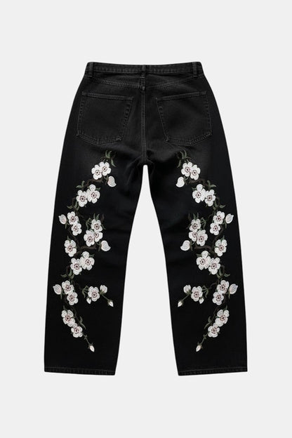 Cherry blossom jeans