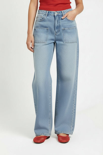 Cherry blossom jeans