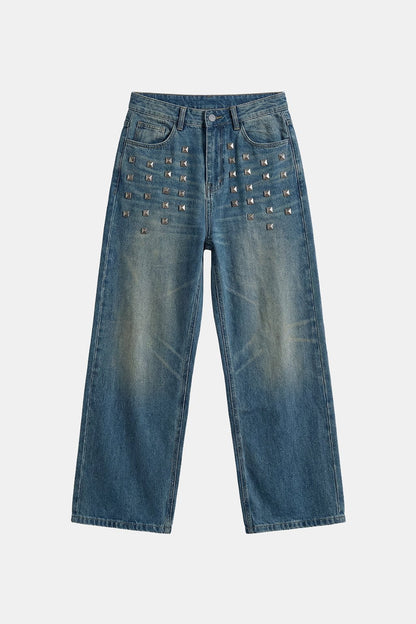 Studded jeans