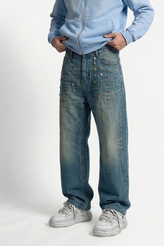 Studded jeans