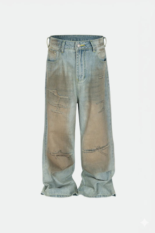 Jean effet sale