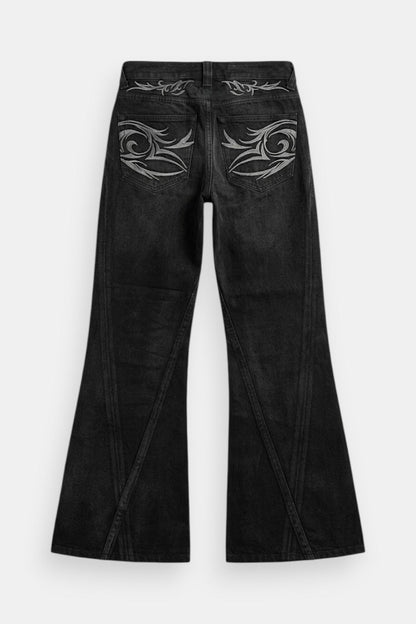 Tribal print jeans