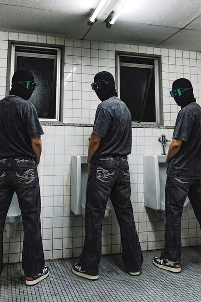 Jean imprime tribal