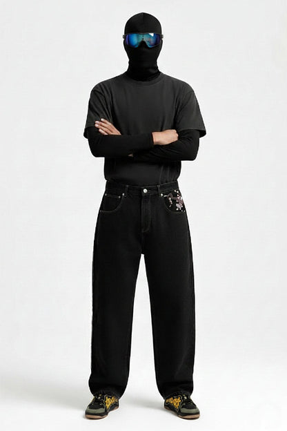 Japanese printed jeans