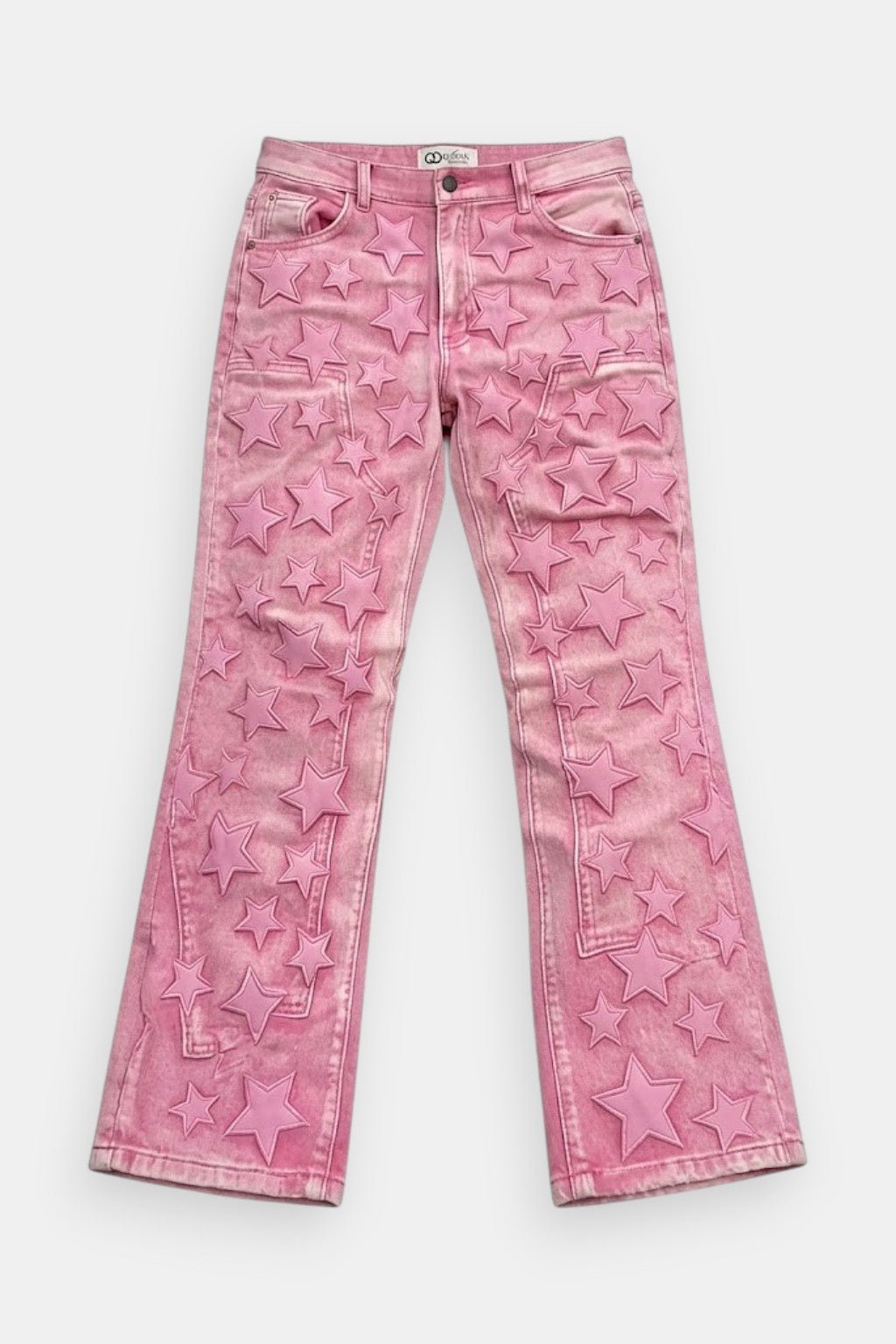 Pink jeans with star