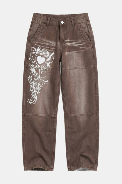 Low-rise Y2K jeans