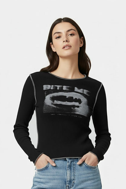 Long sleeve top y2k