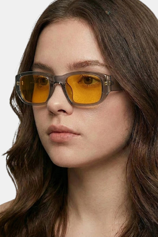 Orange lens glasses