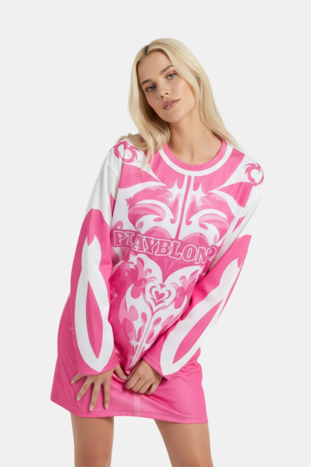 Pink American football jersey