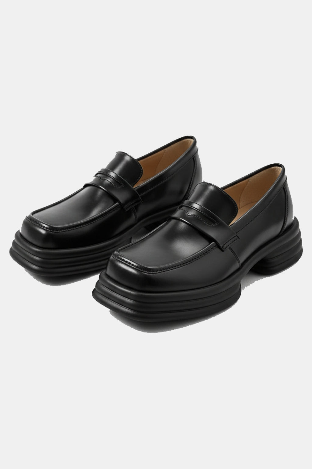 Square-toe moccasins