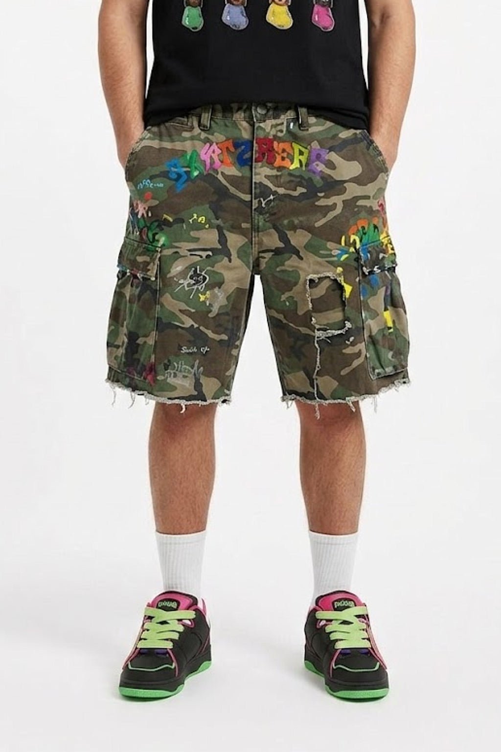 Multicolor jorts