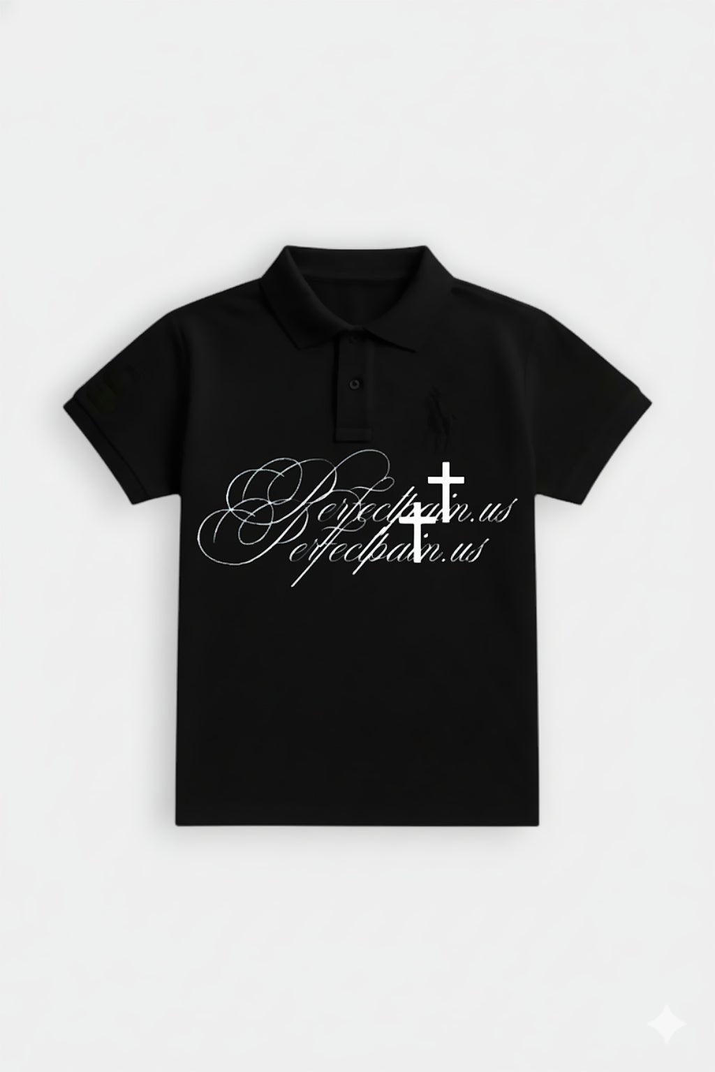 Calligraphy polo shirt