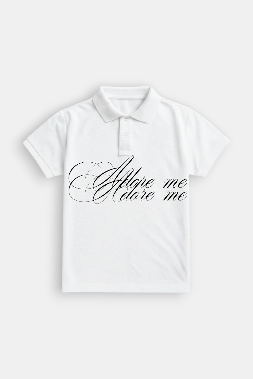 Calligraphy polo shirt