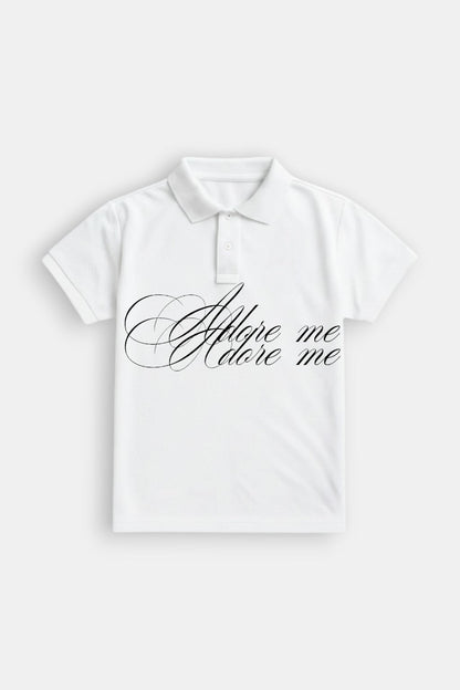 Calligraphy polo shirt