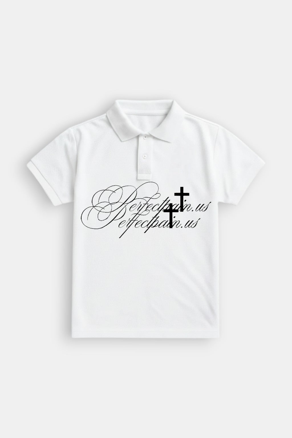 Calligraphy polo shirt