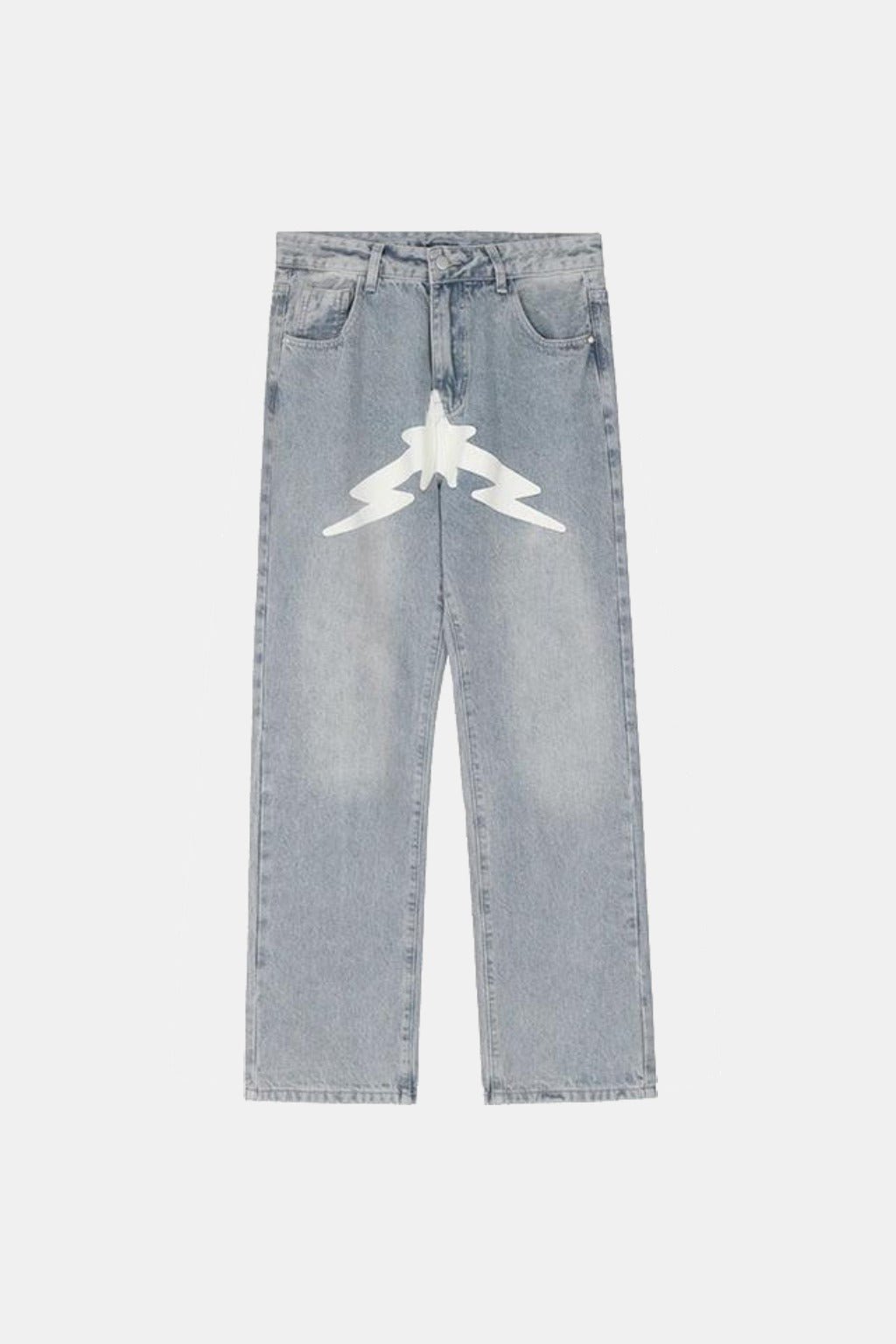 Printed jeans