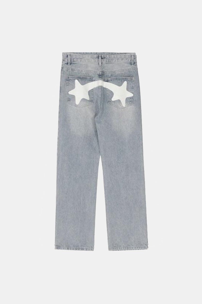 Printed jeans