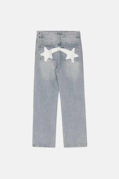 Printed jeans