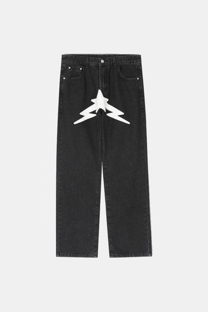 Printed jeans