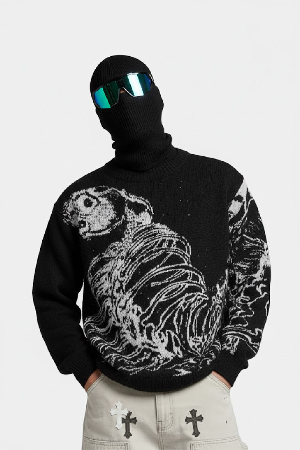 Pull squelette Y2K