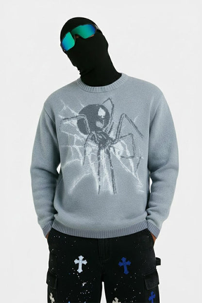 Pull toile d'araignée