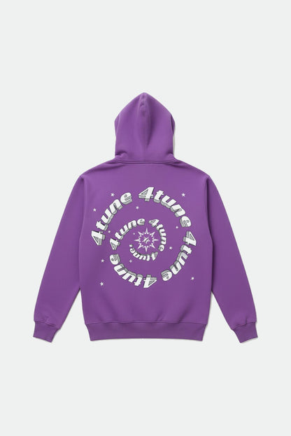 Purple full-zip hoodie