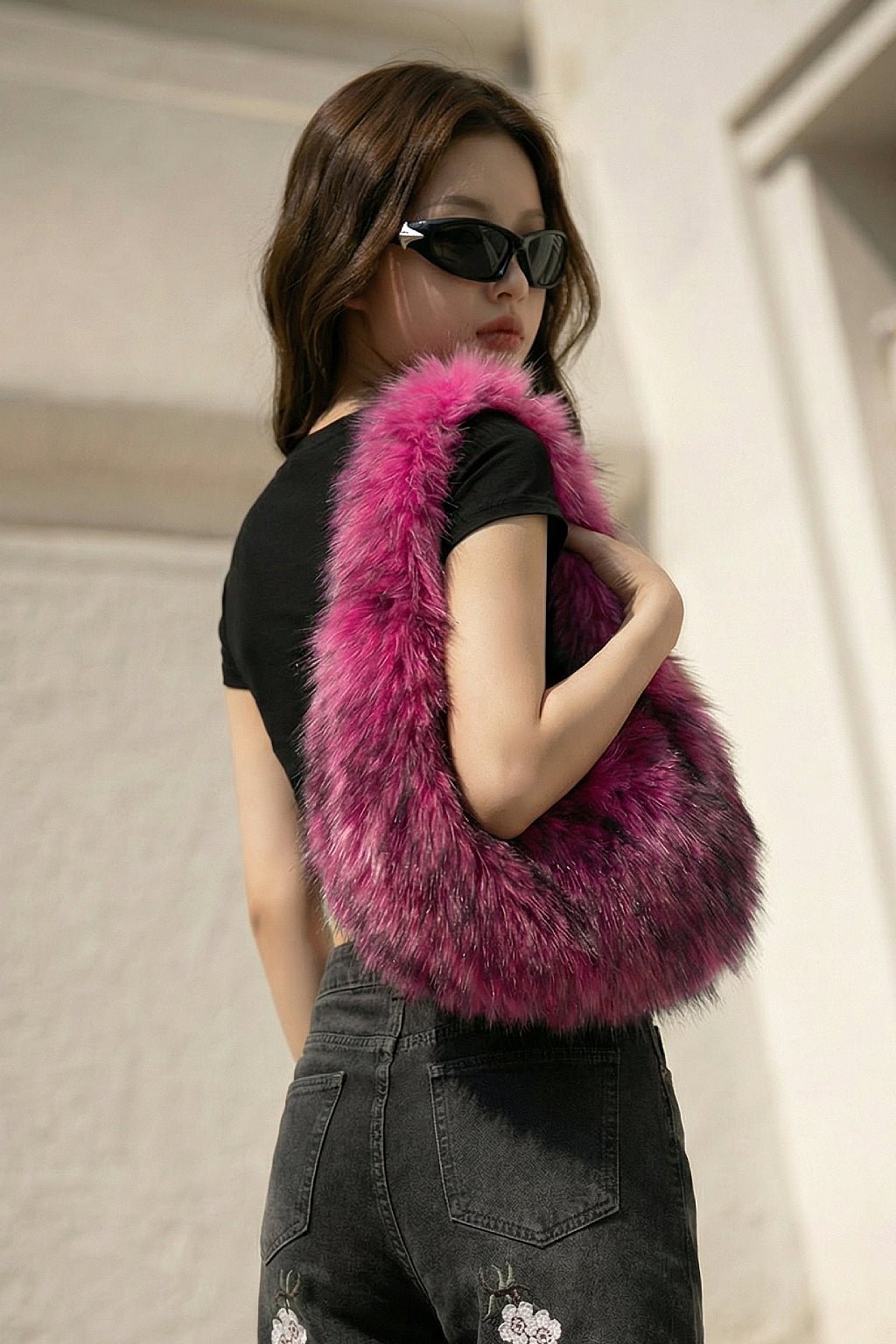 Y2K fur bag