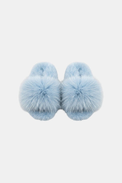 Fur sandals