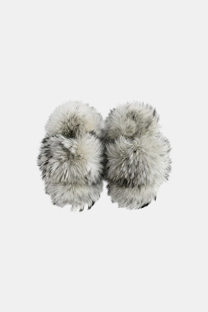 Fur sandals