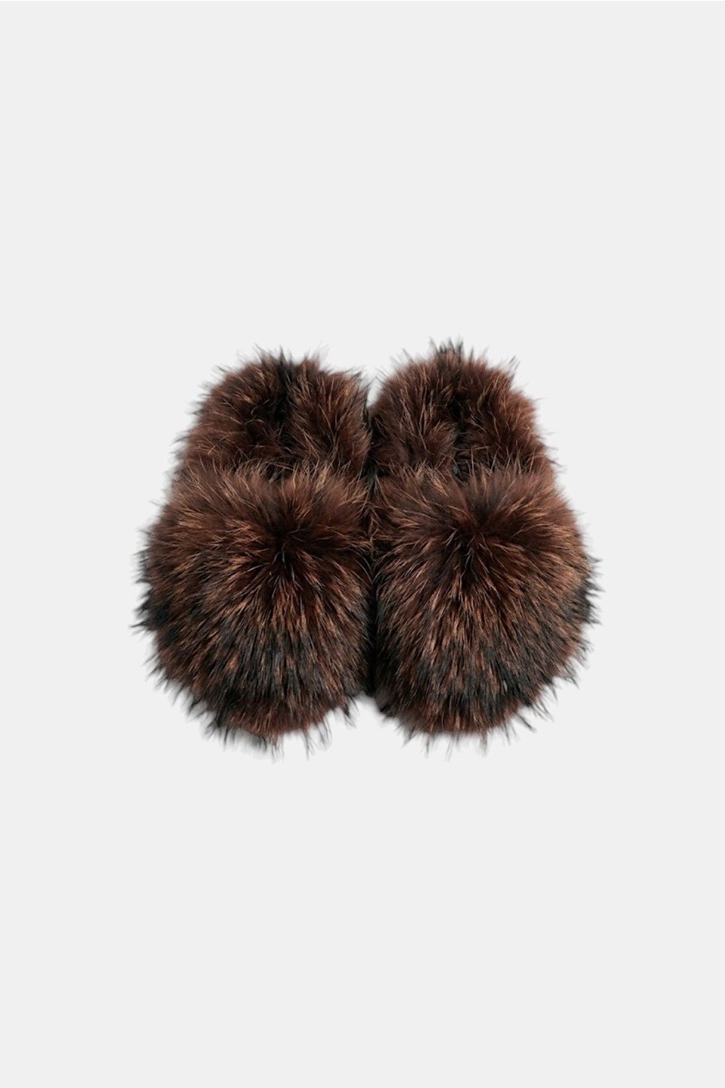 Fur sandals