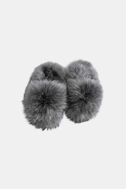 Fur sandals