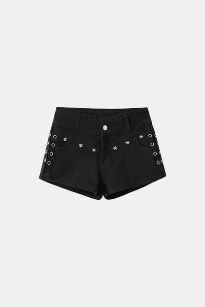 Short jean clouté