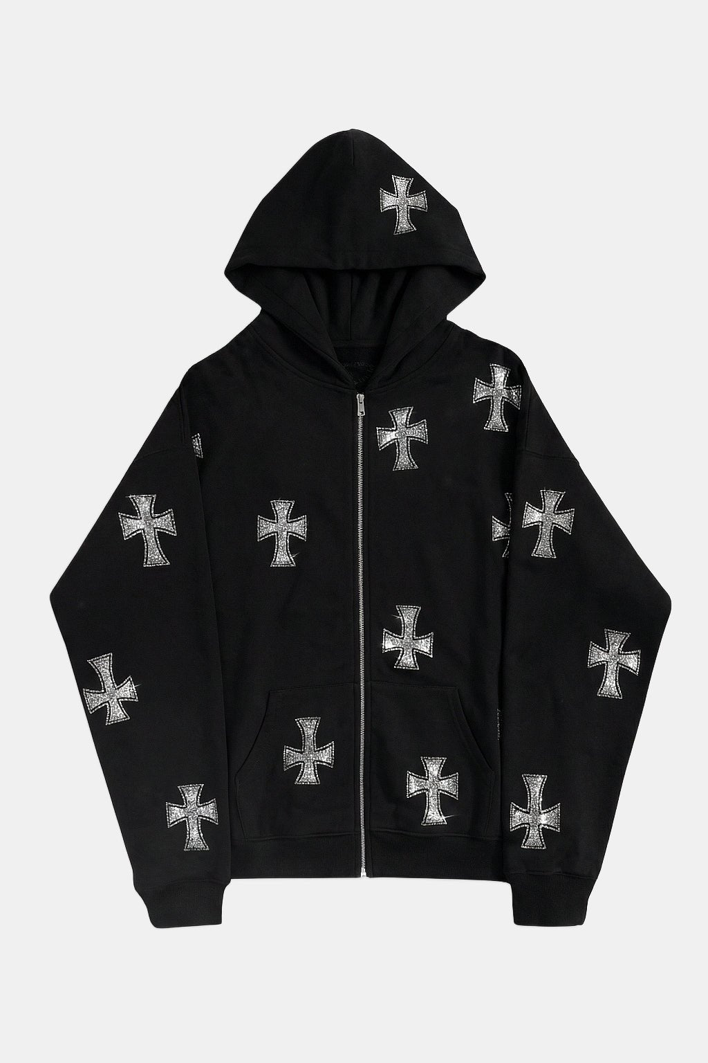 Rhinestone cross sweatshirt