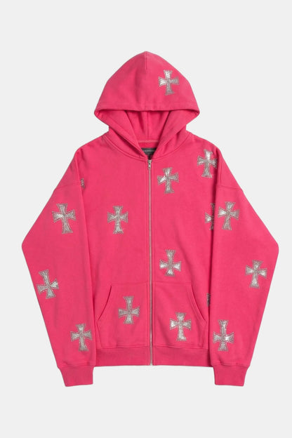 Sweat croix strass